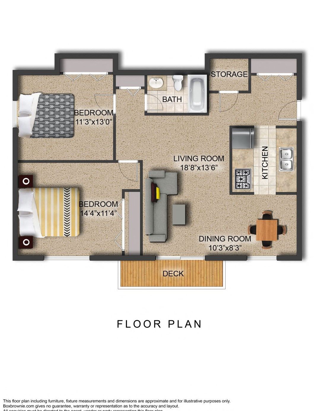 Style D- 2BR/1BA Style D- 2BR/1BA